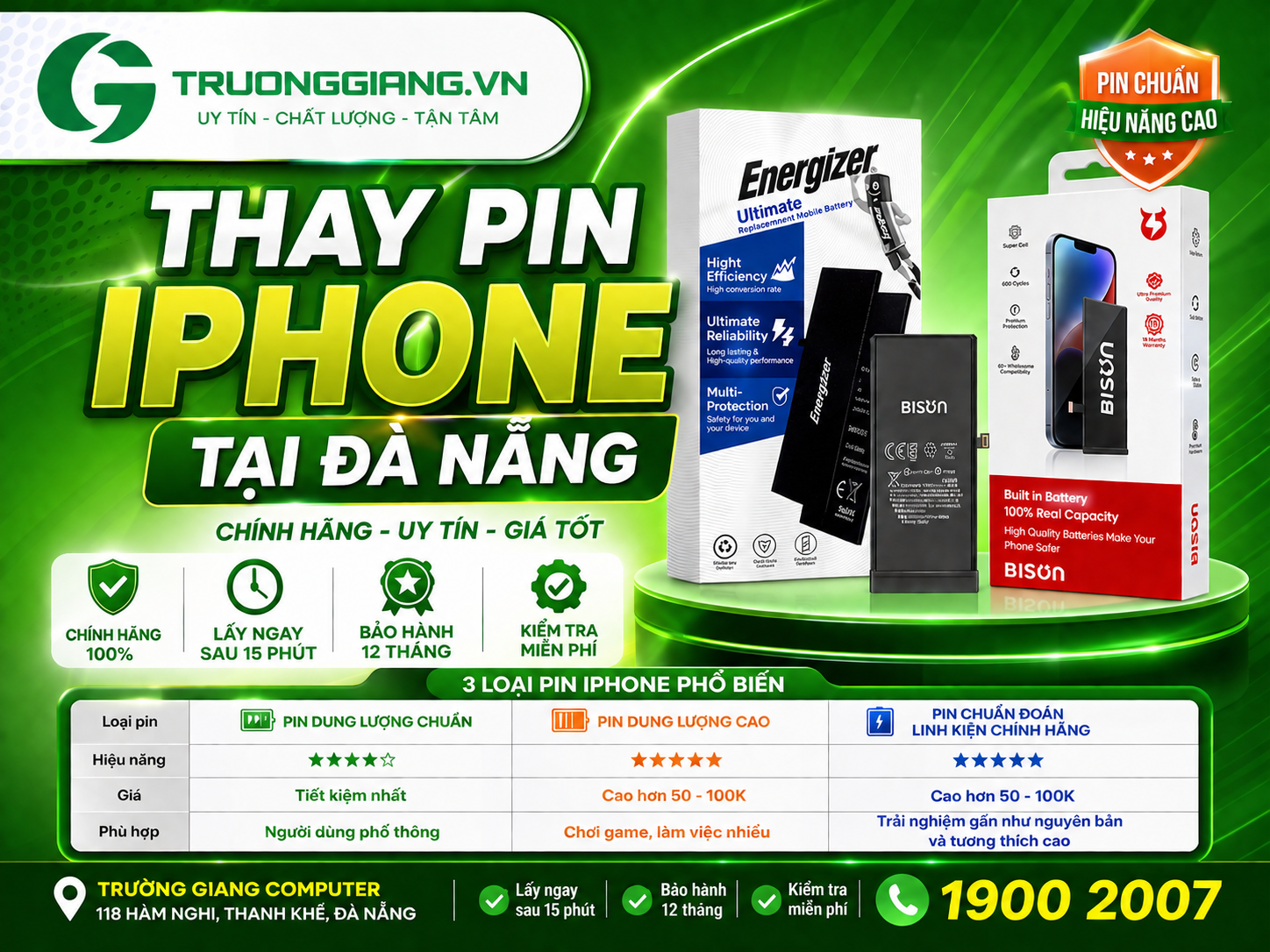 Nên thay pin iphone loại nào