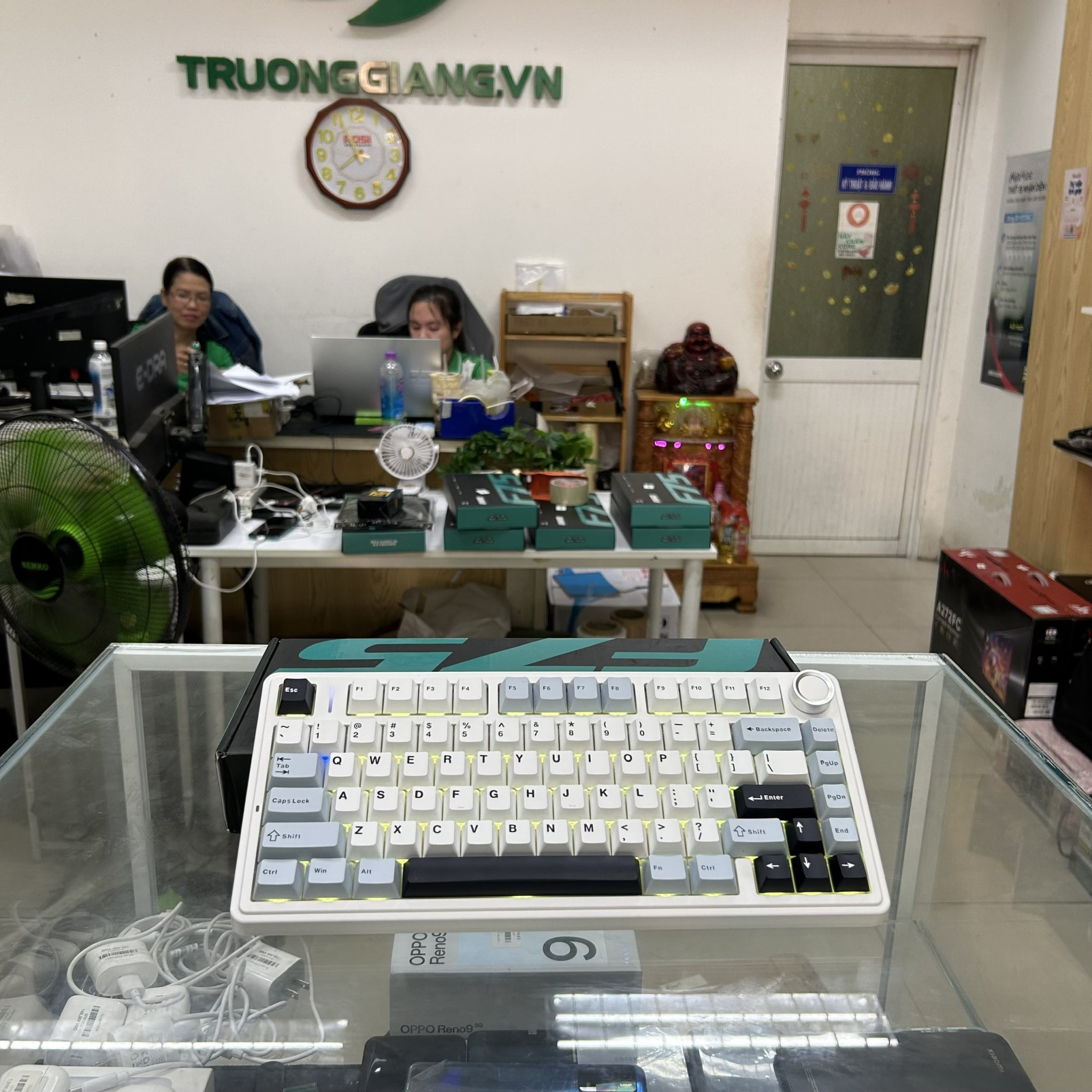 Bàn phím AULA F75 Xanh Tuyết